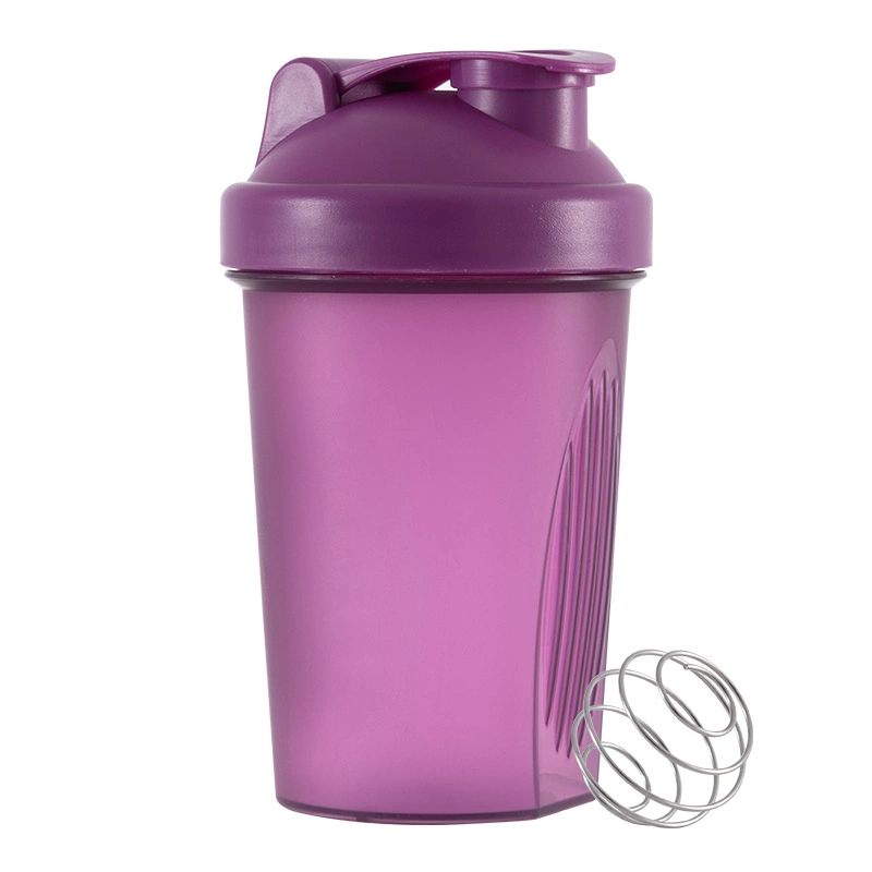 400ml Shaker Sports Water Cup Fitness Sports Plastic Cup with Stirring Ball