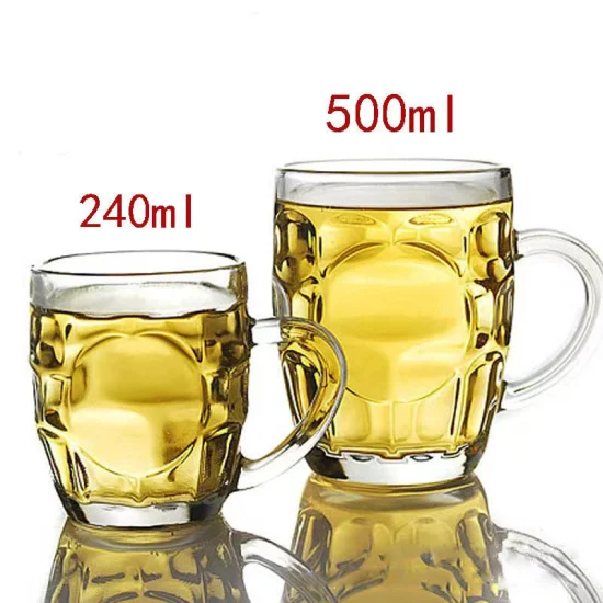 16.5oz 500ml la máquina más barata de cal sodada que presiona la taza del vaso de cerveza con la manija